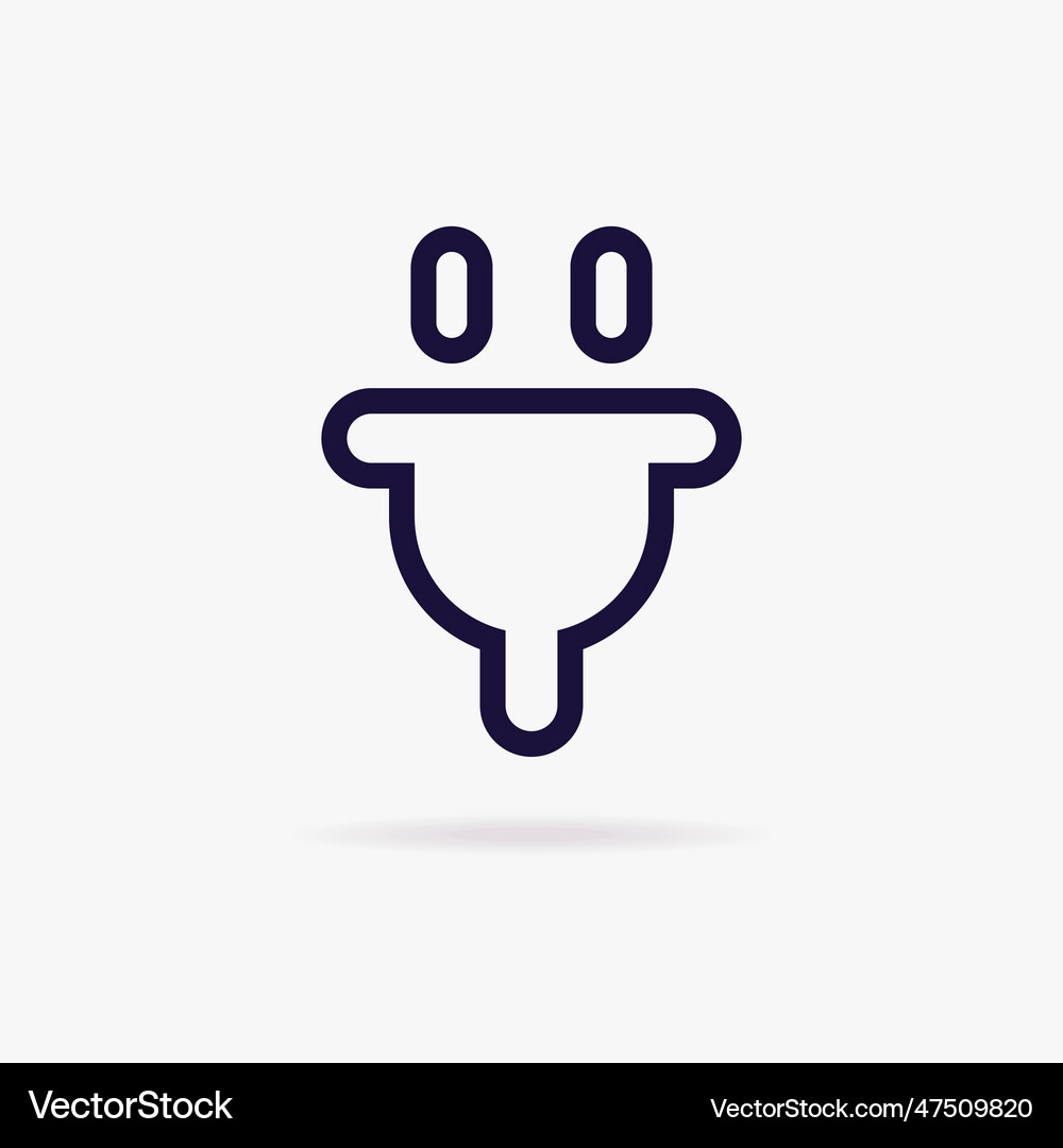 Electric plug icon Royalty Free Vector Image - VectorStock