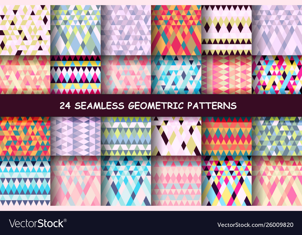 Geometry triangle pattern vector image Geometry triangle pattern