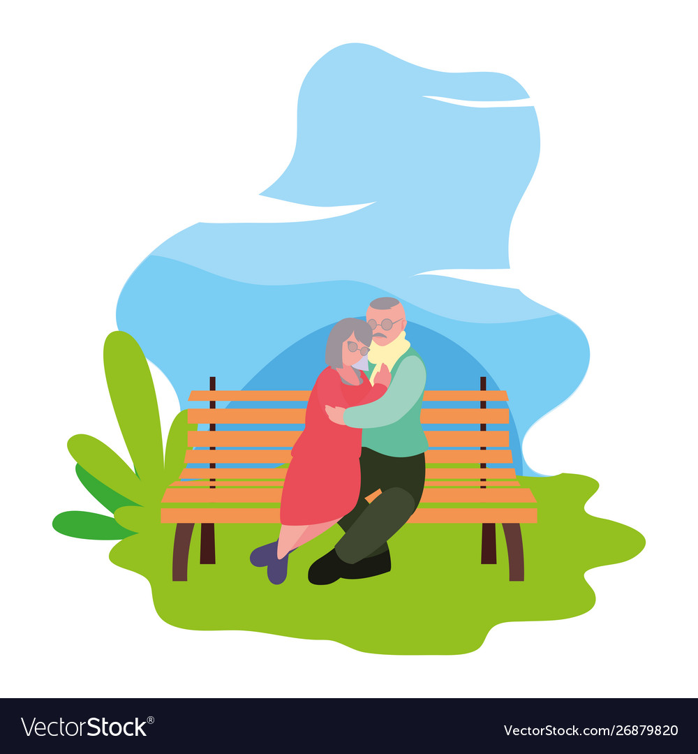 Happy grandparents day flat design Royalty Free Vector Image