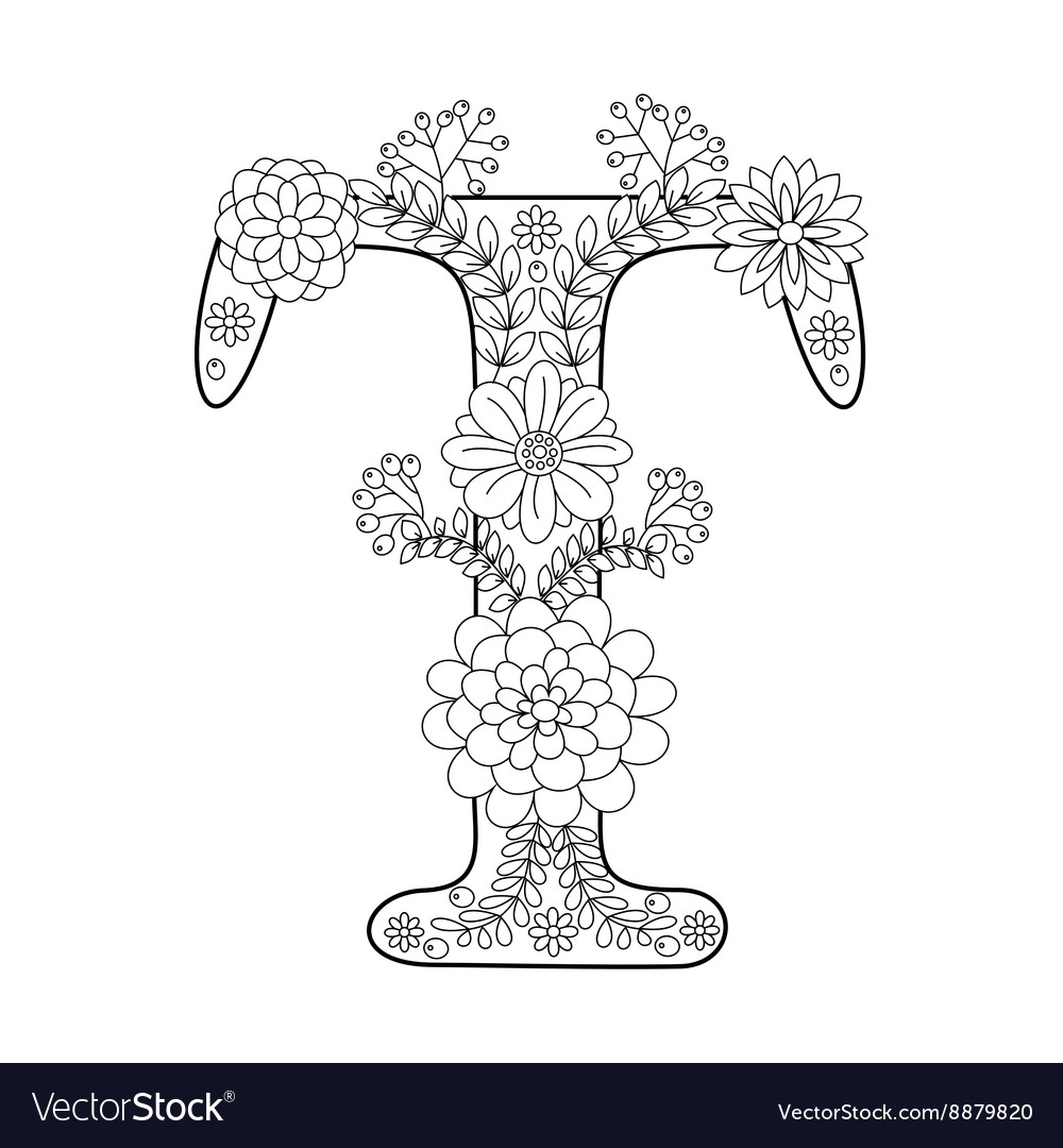 free letter t coloring pages