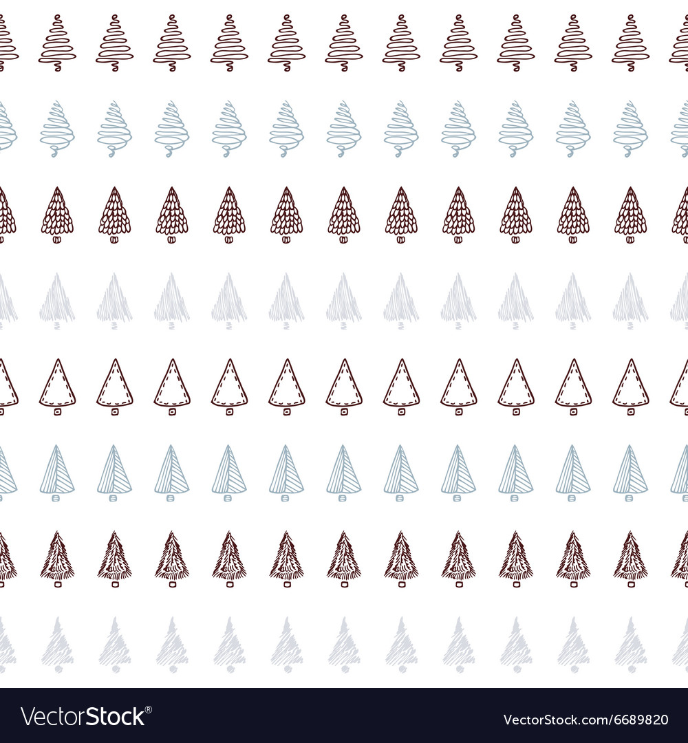 Seamless pattern and borders with hand drawn