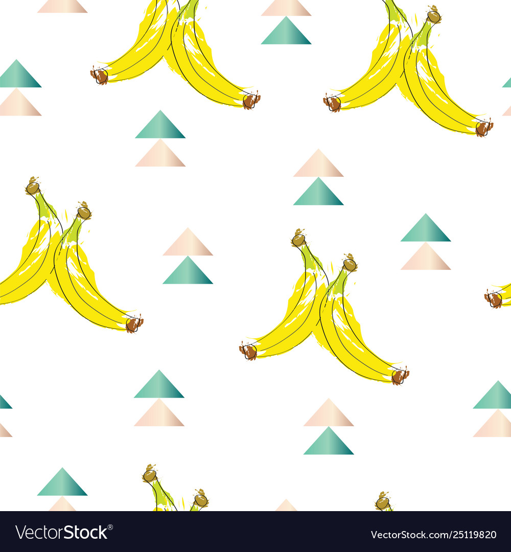 Seamless pattern with bananas