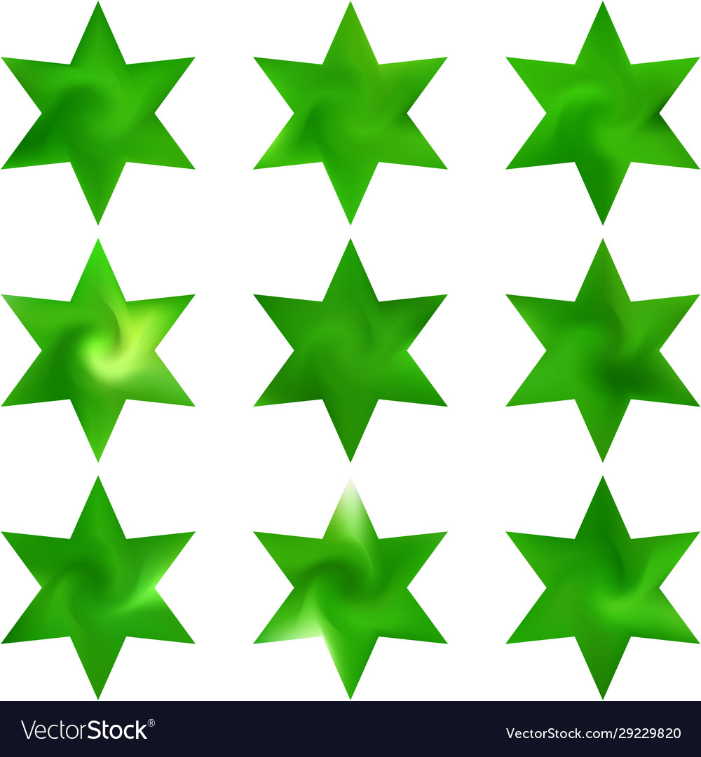 Set hexagram colorful backgrounds