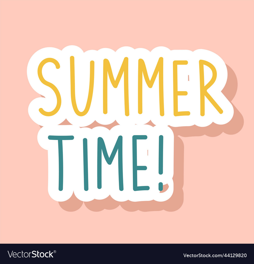 Its summer time Royalty Free Vector Image - VectorStock