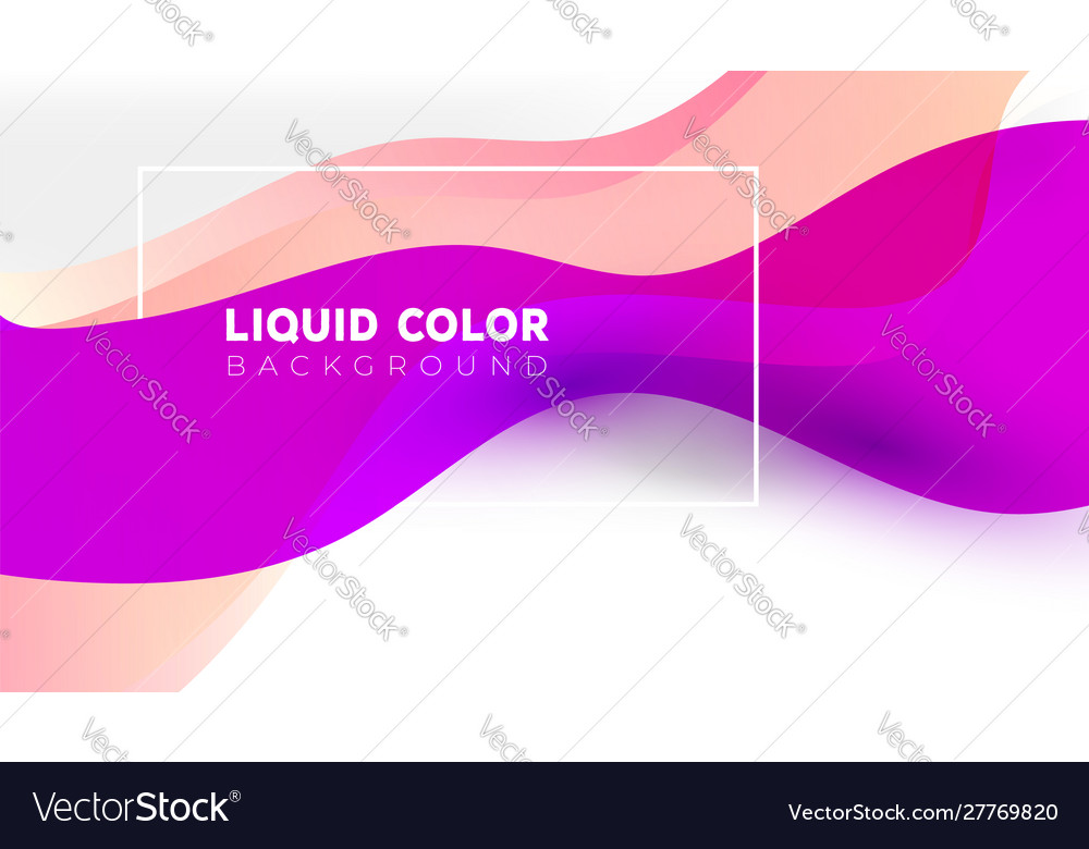 Trendy bright gradient colors with abstract fluid