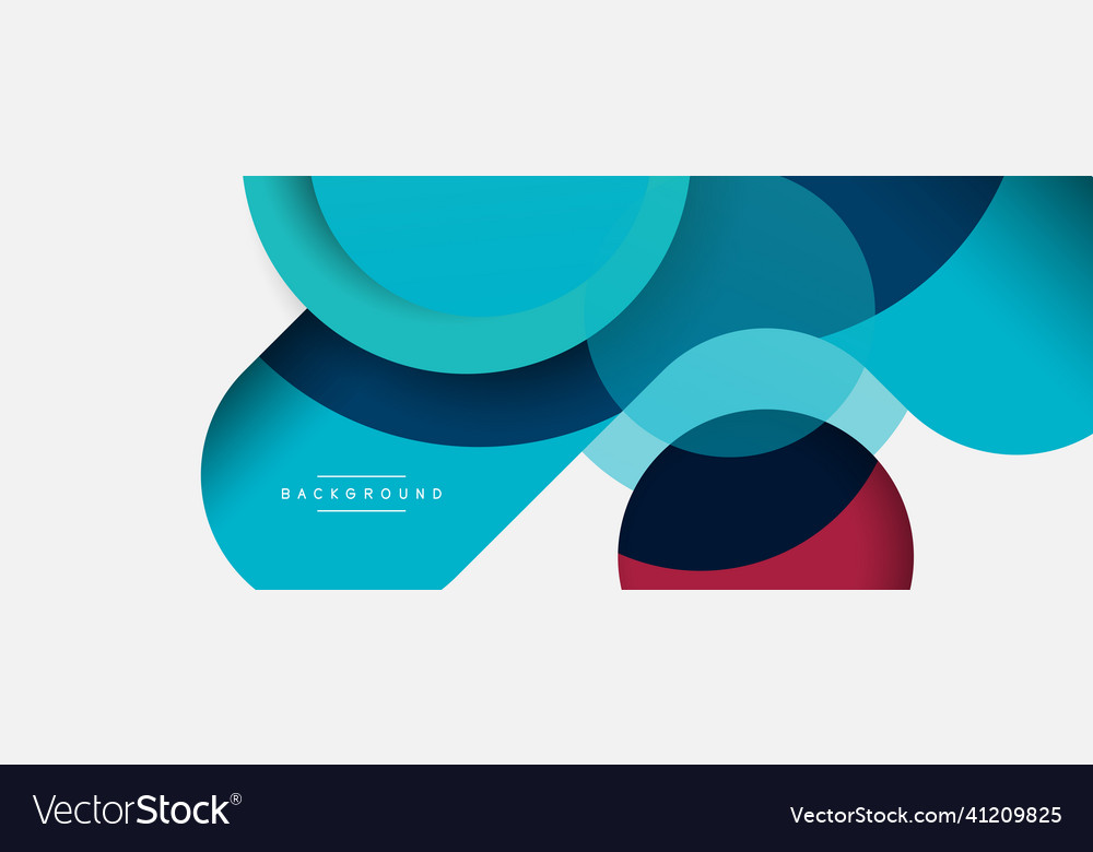 Circle and round shapes abstract background