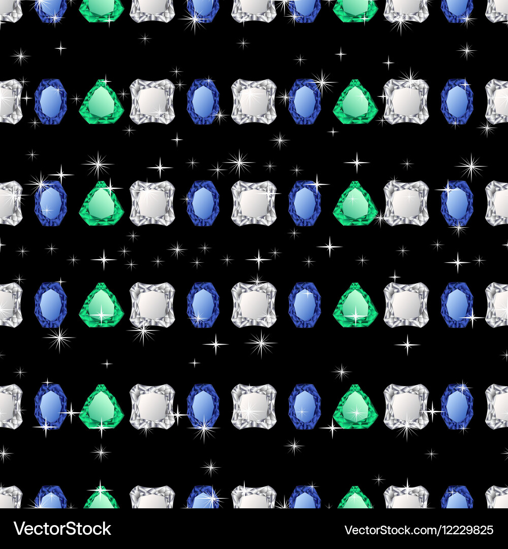 Diamonds seamless pattern Royalty Free Vector Image