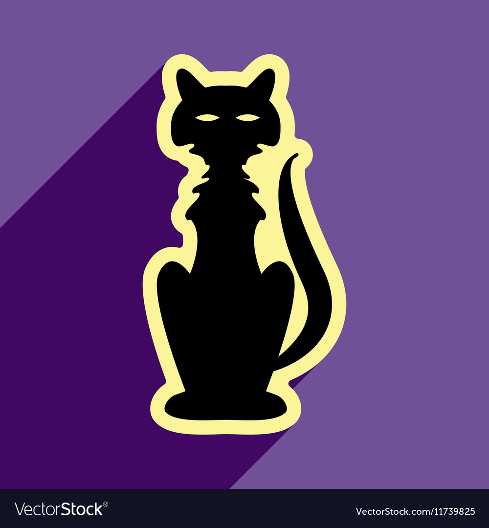 Flat with shadow icon and mobile application