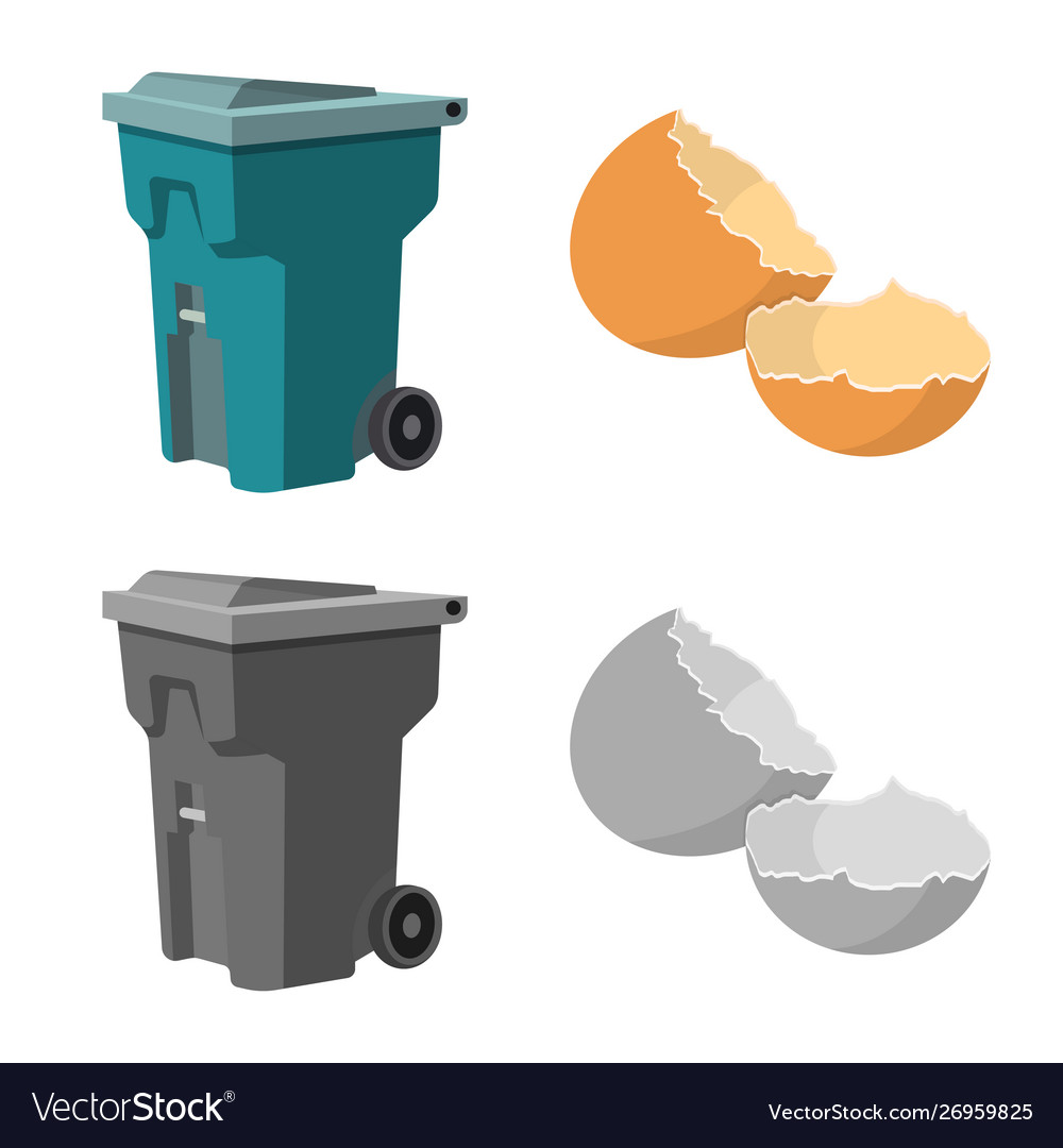 Isolated object refuse and junk logo