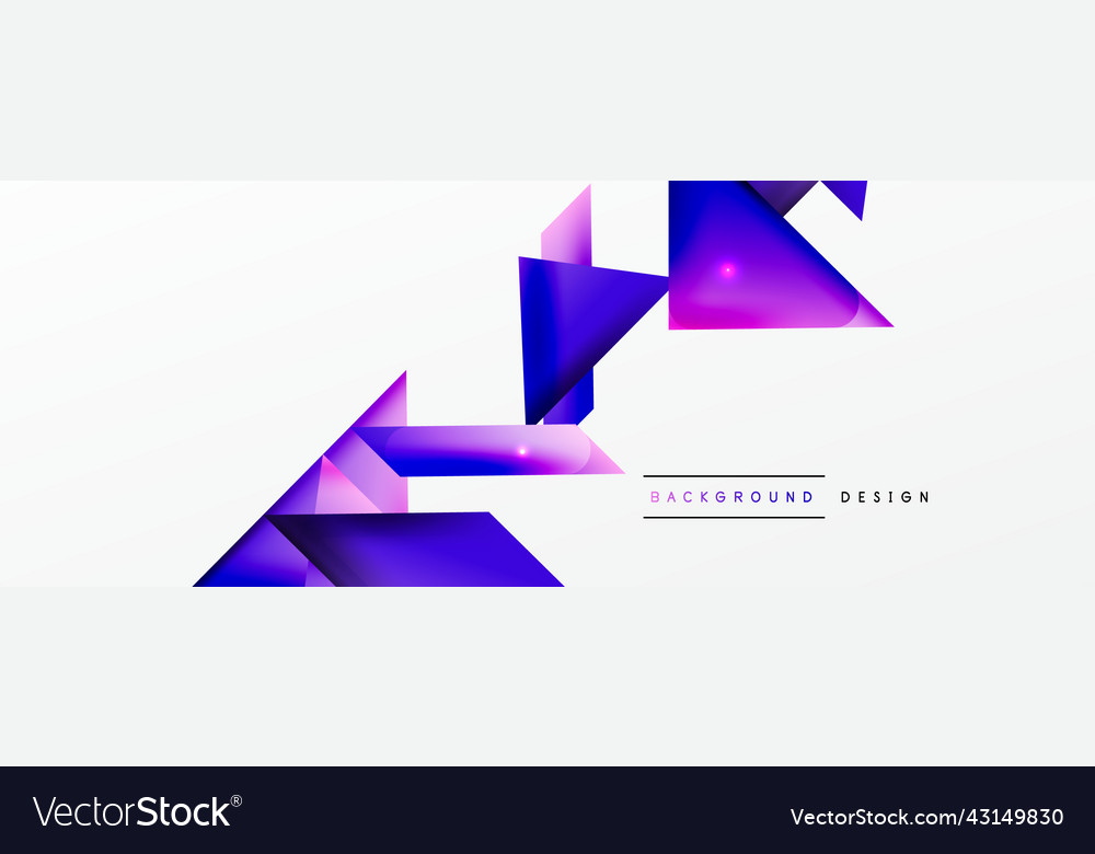 Dynamic 3d geometric abstract background