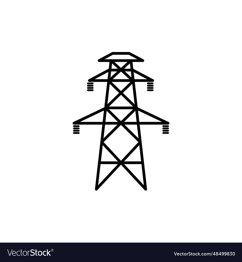 Electrical tower icon Royalty Free Vector Image