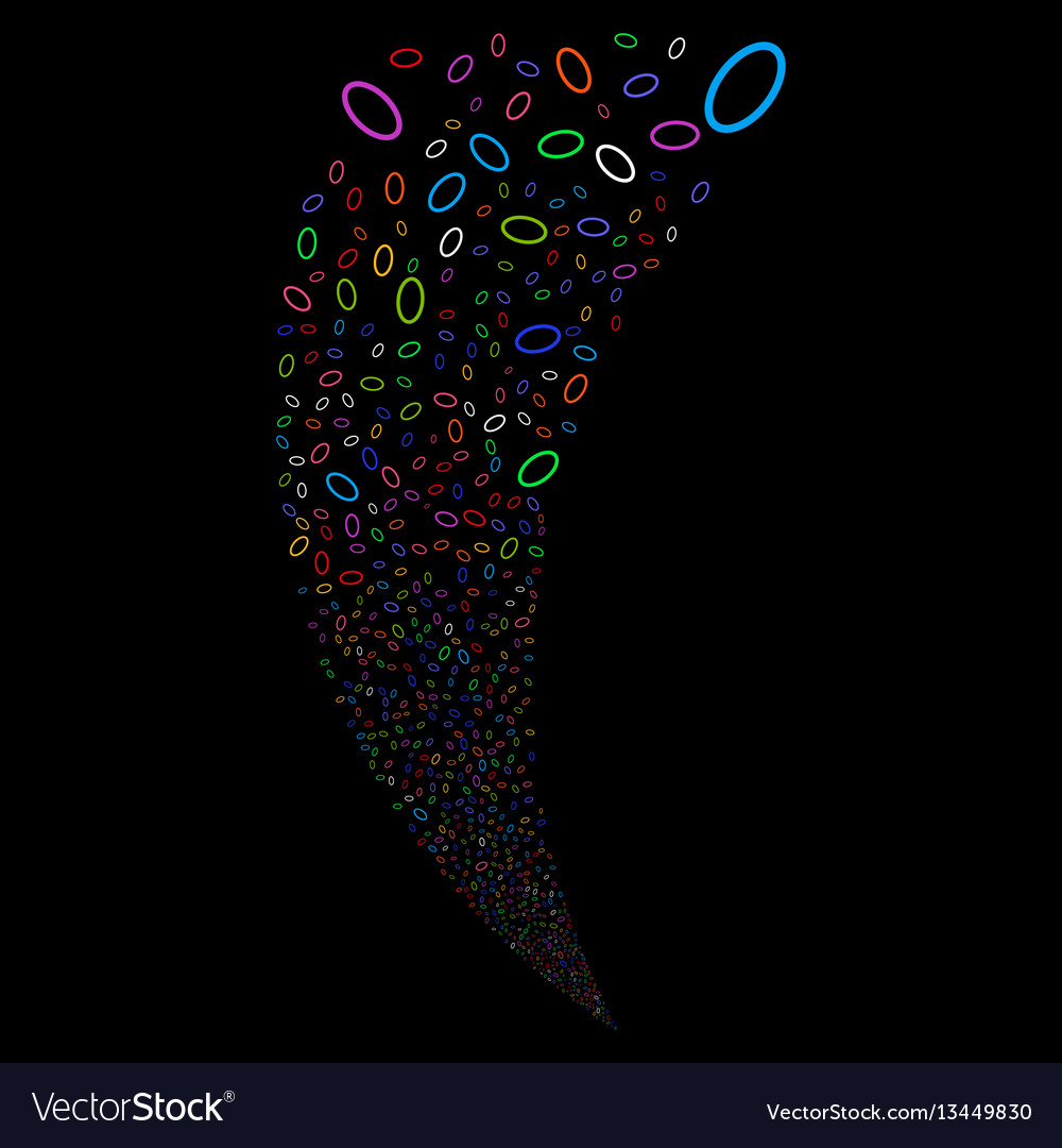 Ellipse bubble random stream