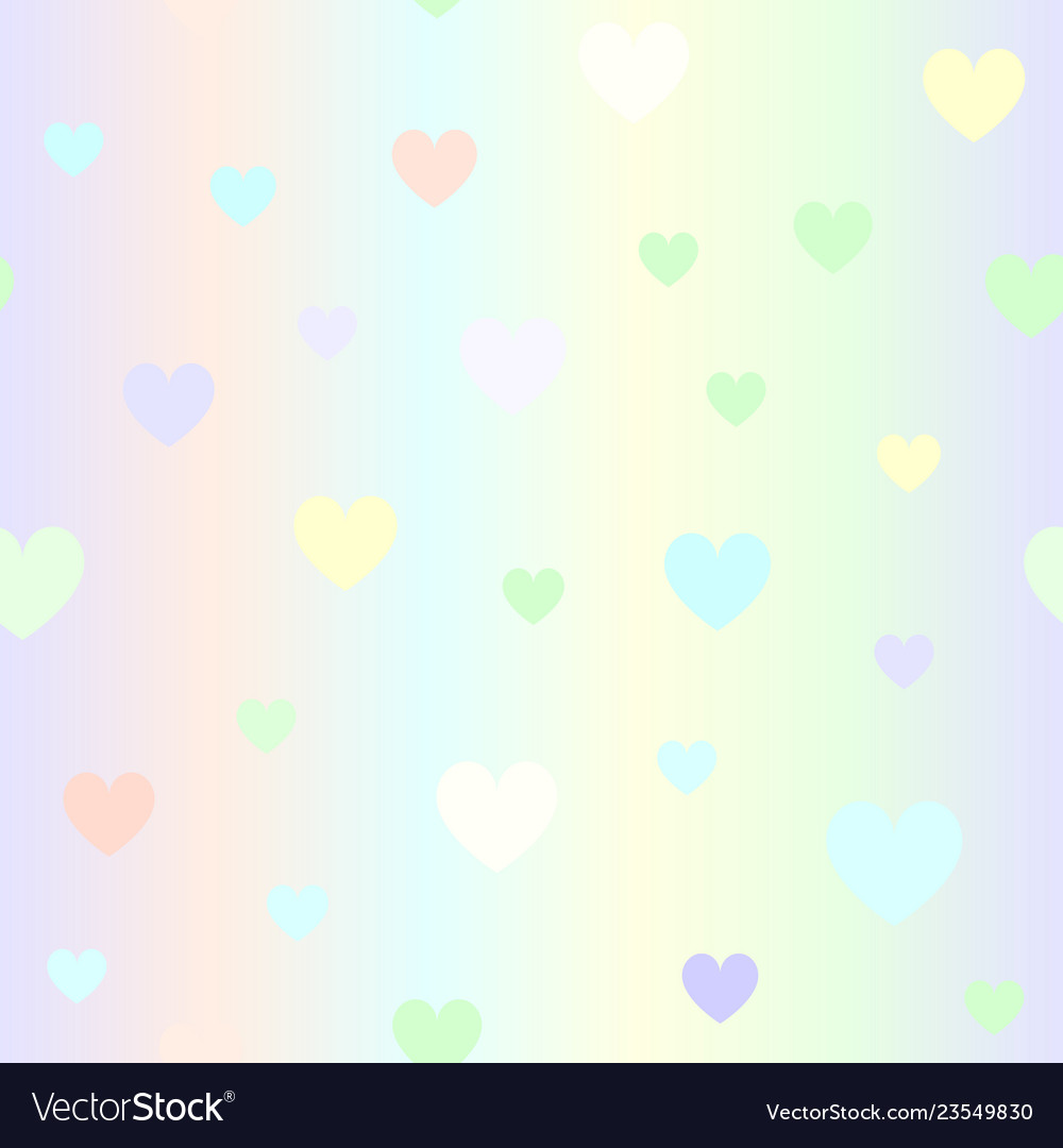 Heart Pattern Background - Glossy Hearts