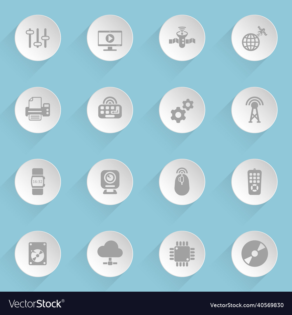 Hi tech web icons