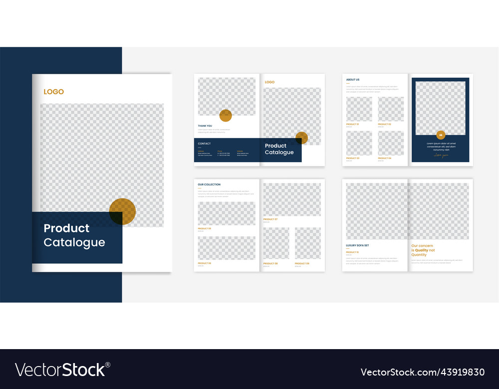 Navy product catalog brochure design