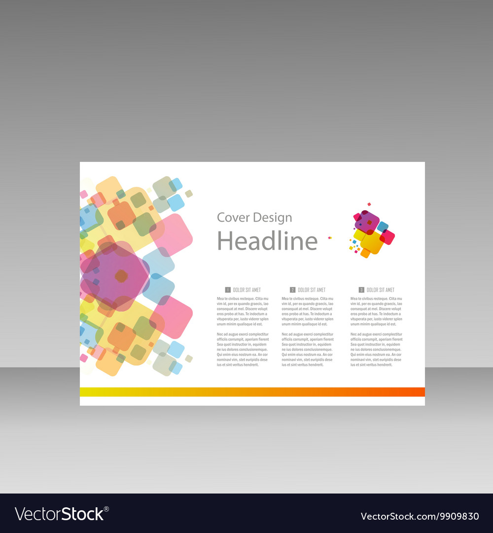 Squares pattern design template for presentation