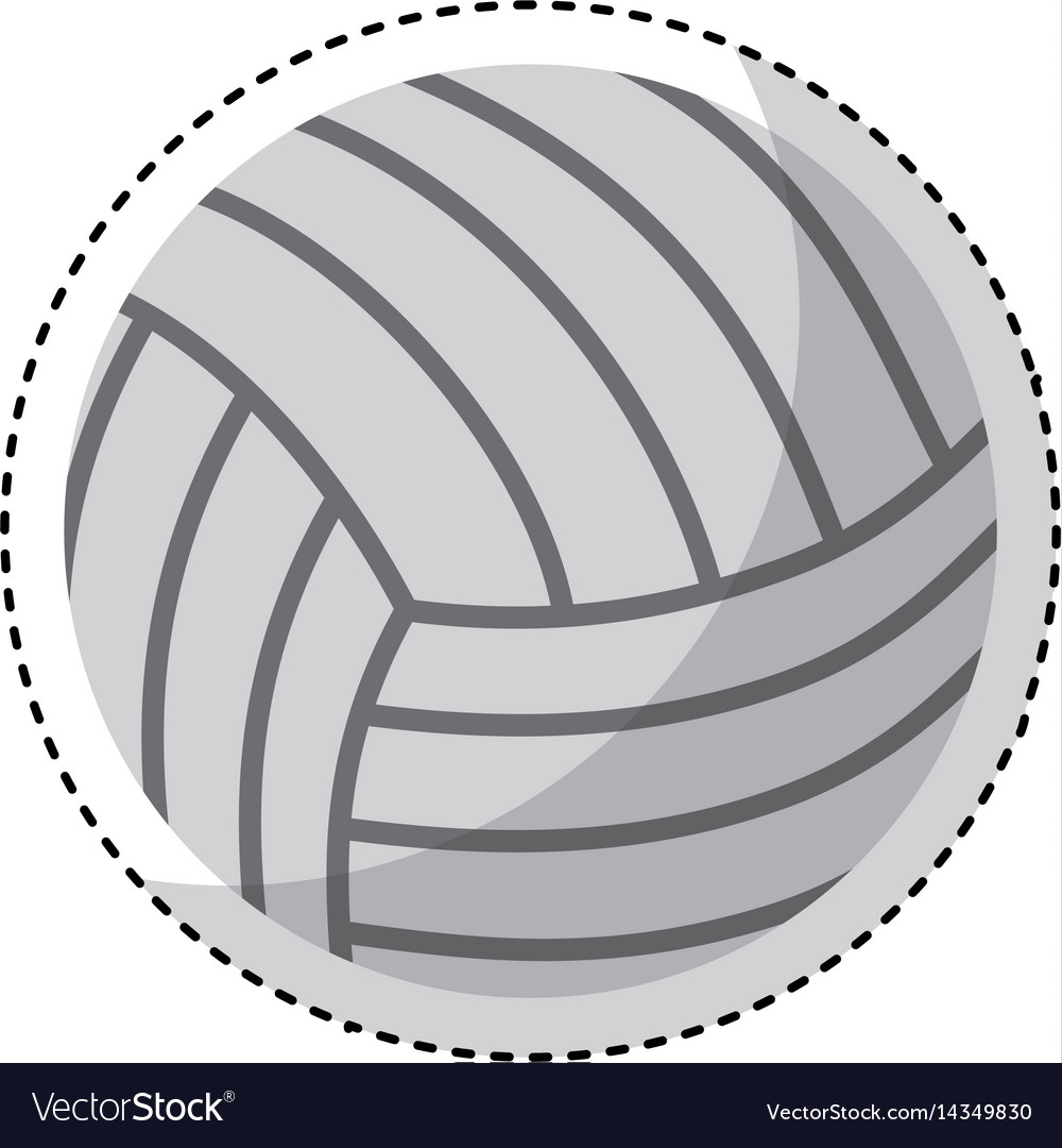 Volleyball sport isolated icon