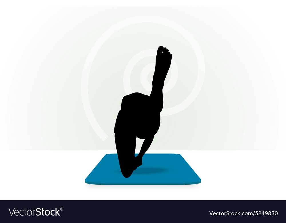 Yoga pose isolated on white background