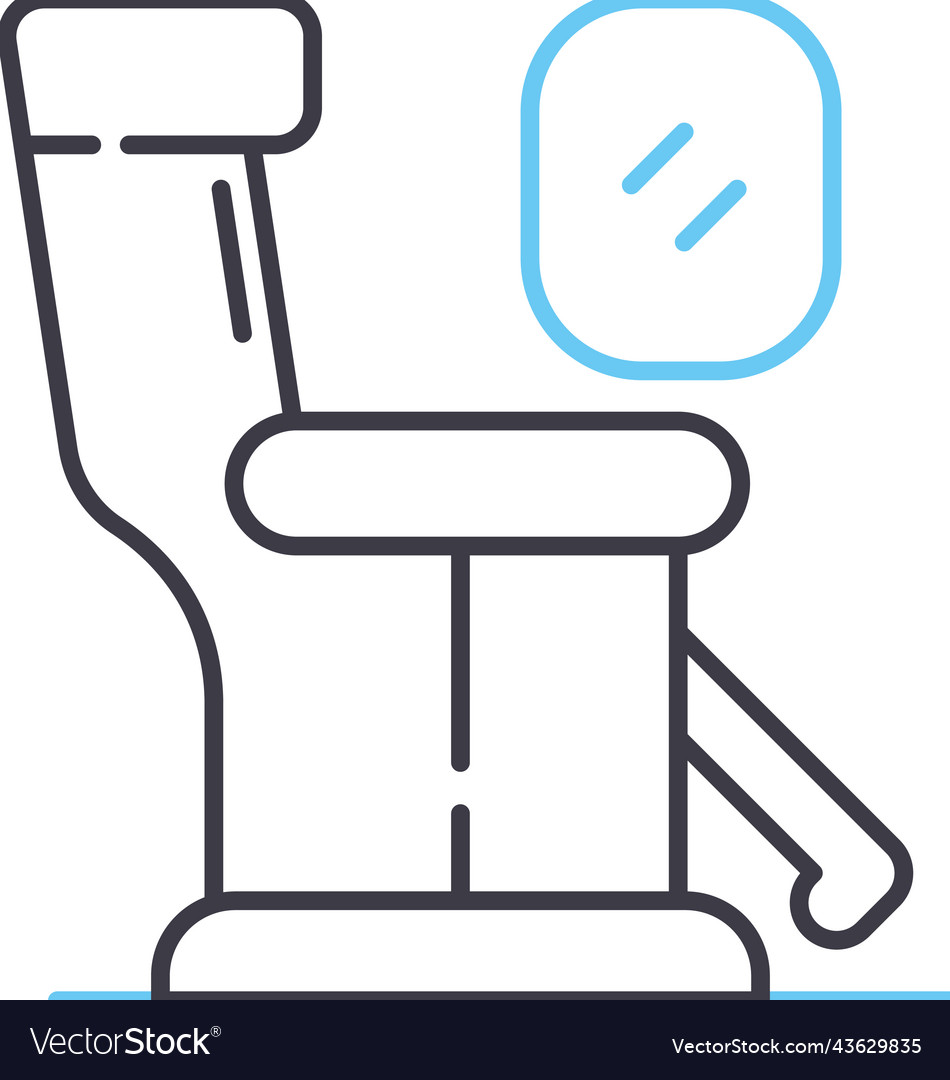 Boarding time line icon outline symbol