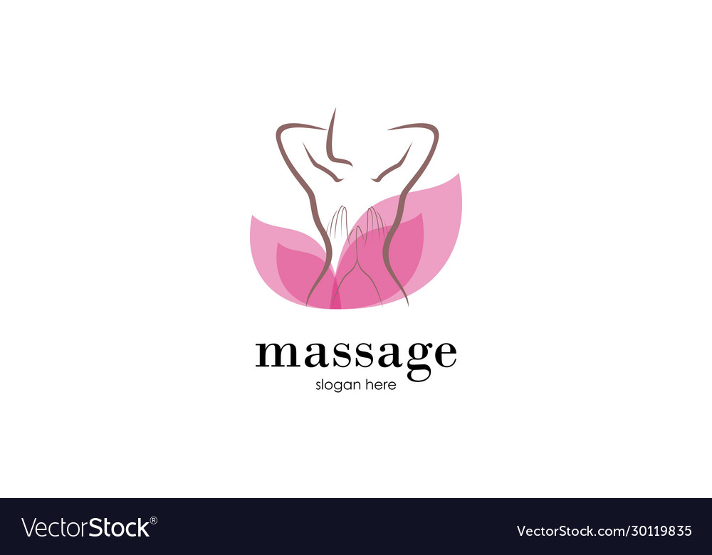 Body Massage Logo Royalty Free Vector Image Vectorstock 4112