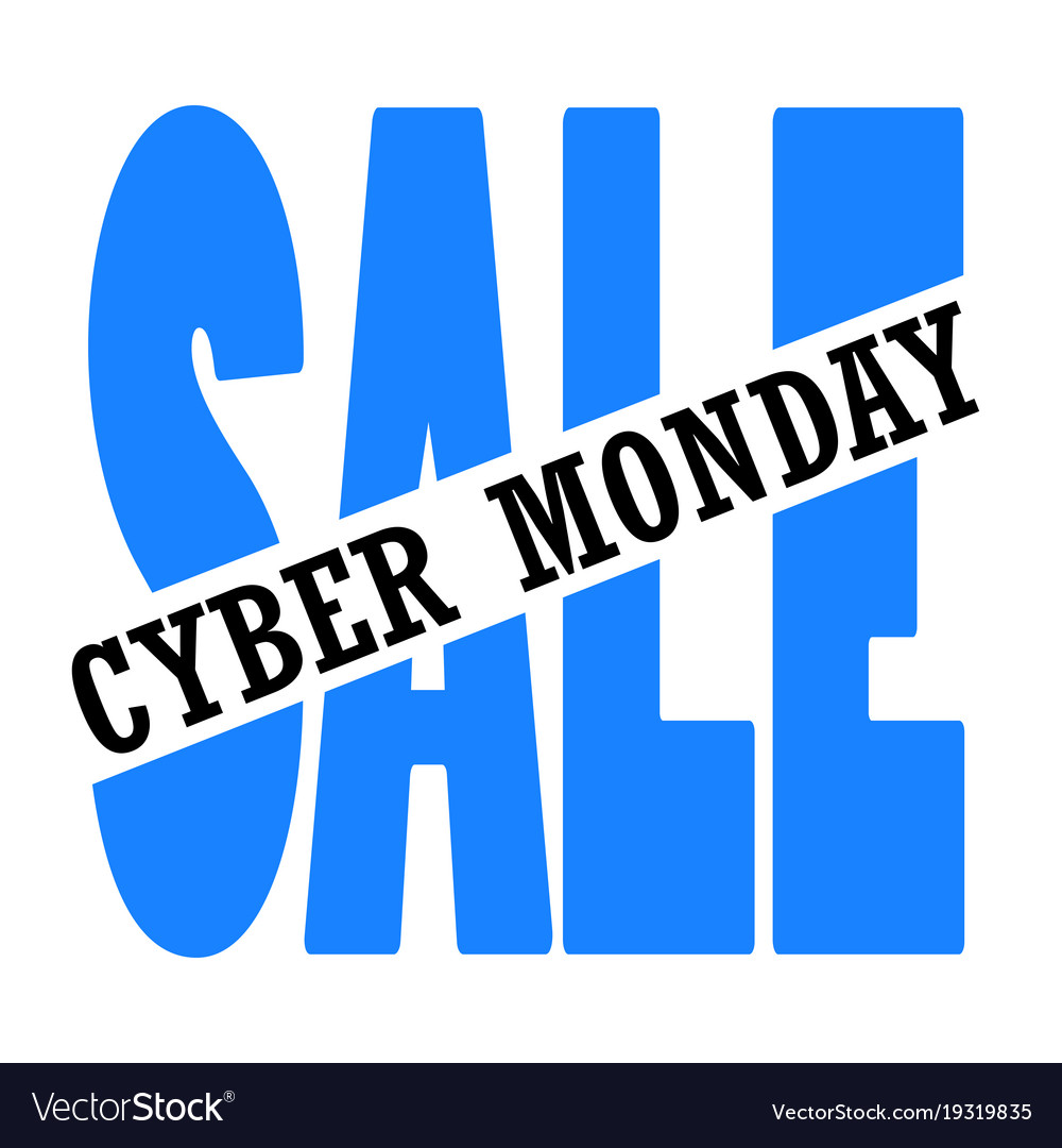 Cyber monday label Royalty Free Vector Image - VectorStock