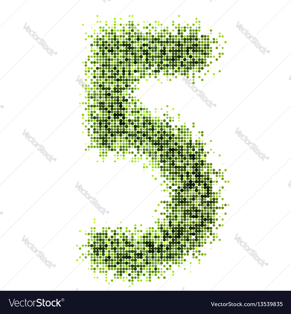 Dots style numbers