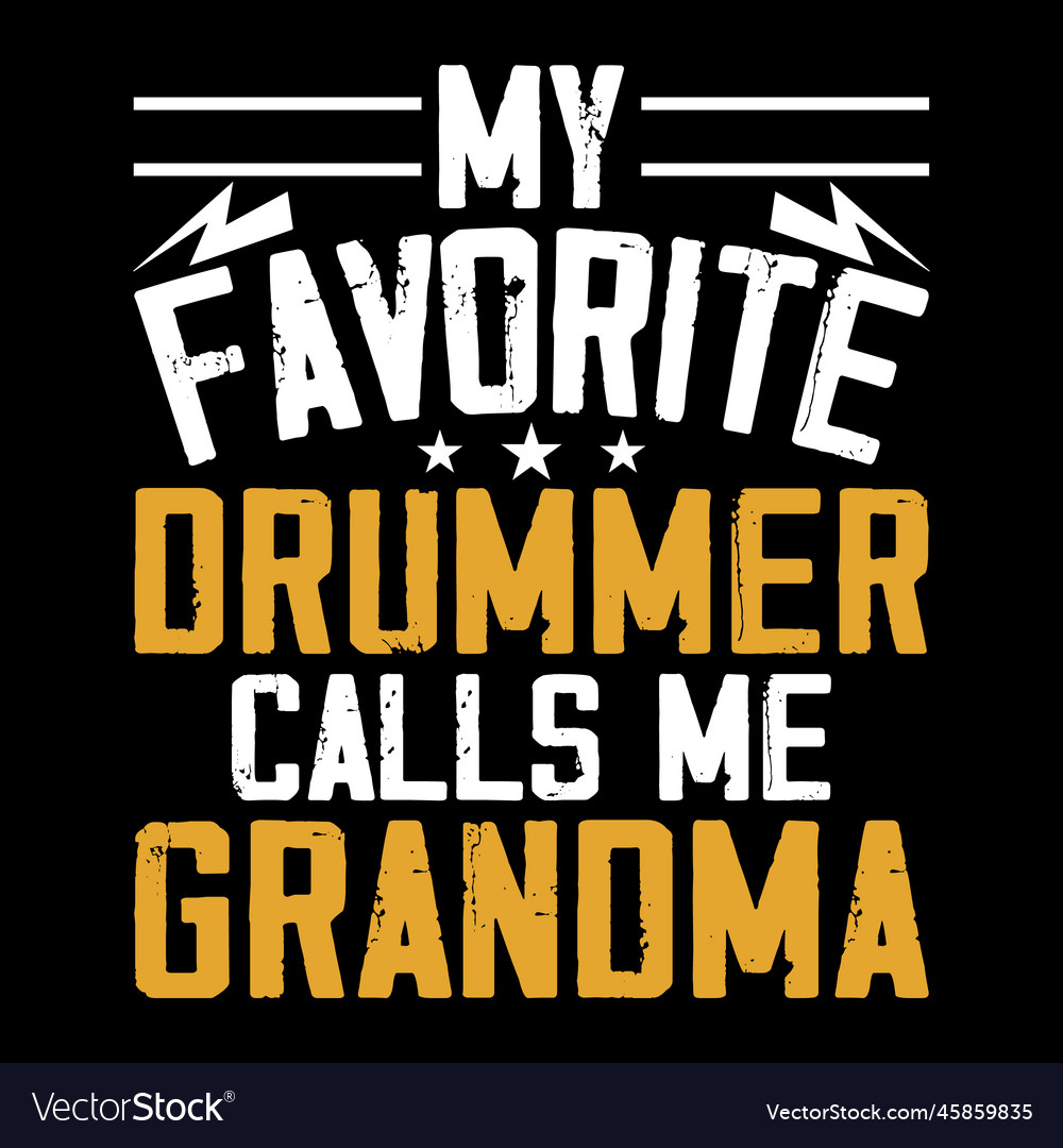 Retro Drummer T-Shirt - Grandpa Gift