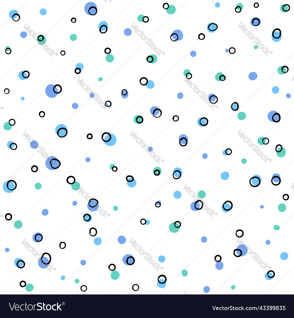 Seamless pattern hand drawn white snow flakes Vector Image