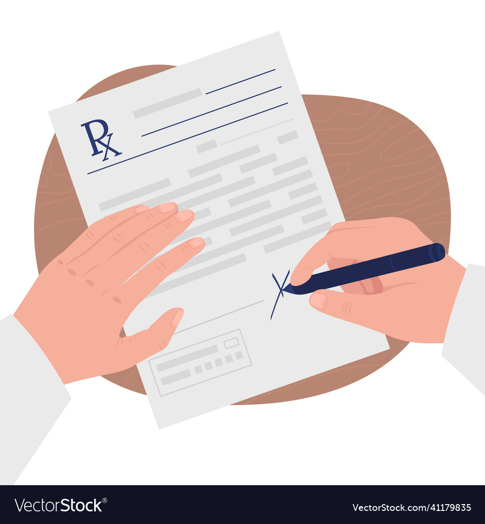Signing Contract - Flat Color