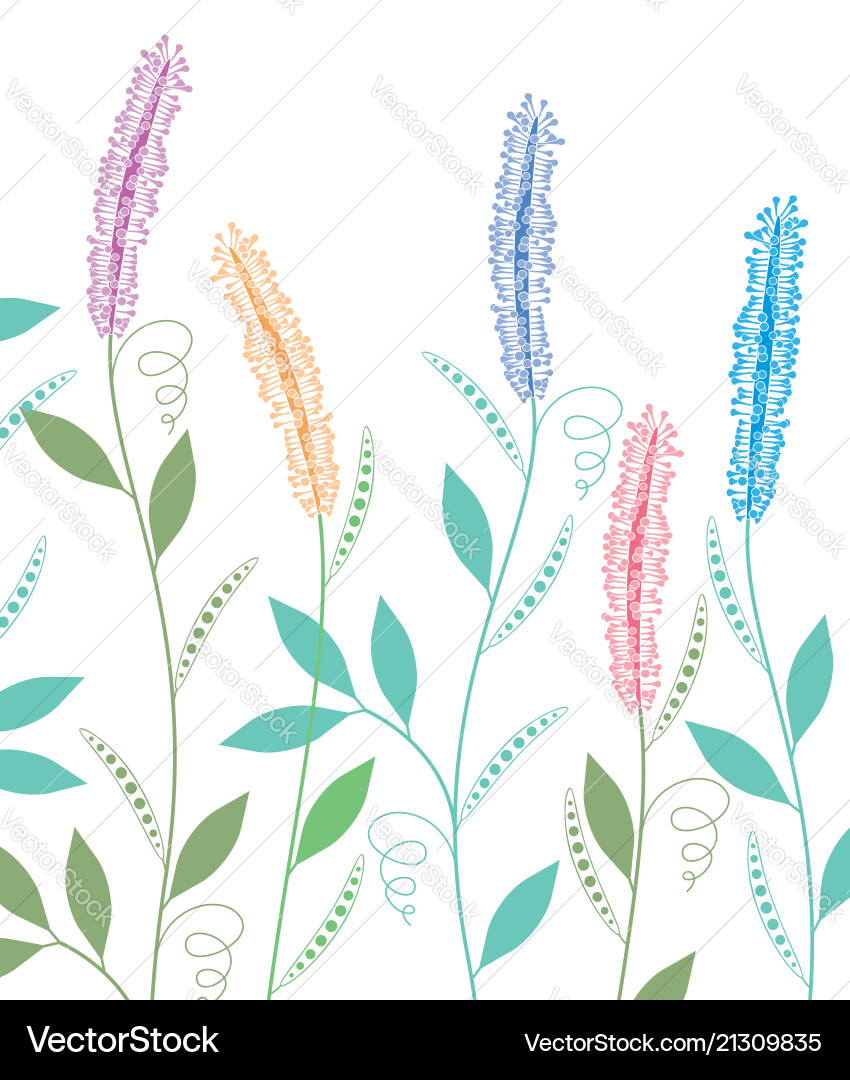 Spring flowers Royalty Free Vector Image - VectorStock