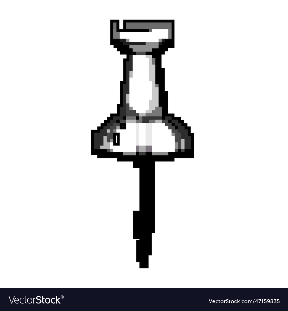 Tack push pin game pixel art Vector Image Tack push pin game pixel art
