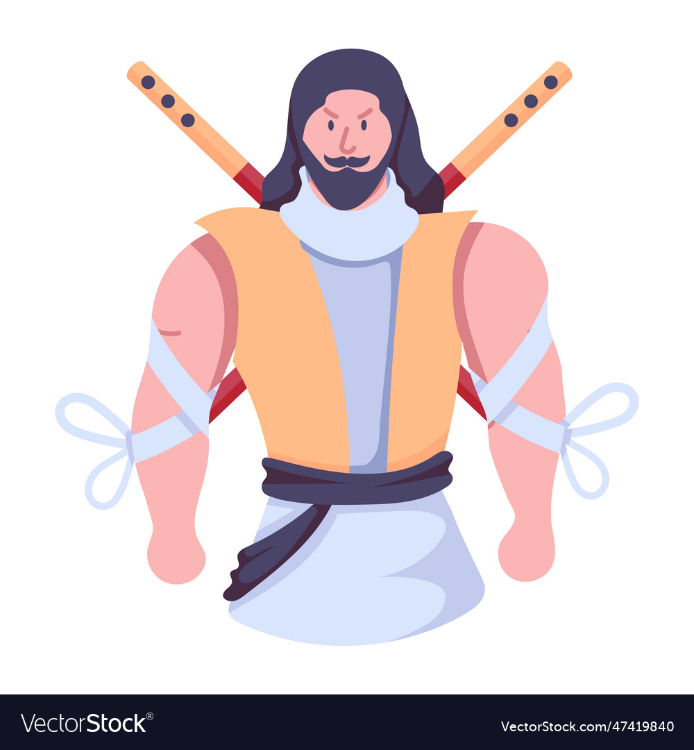 Ancient character Royalty Free Vector Image - VectorStock