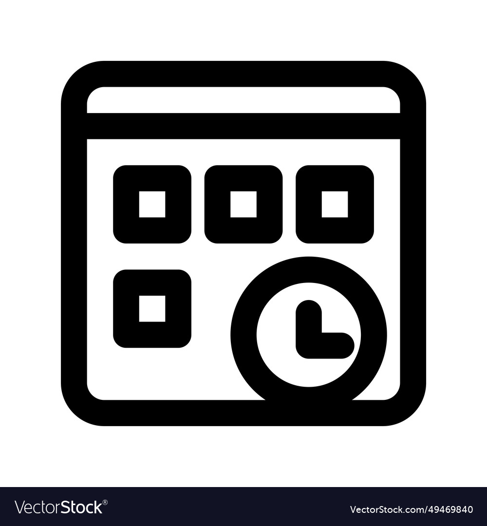 Calendar app icon can be used as a symbol in web