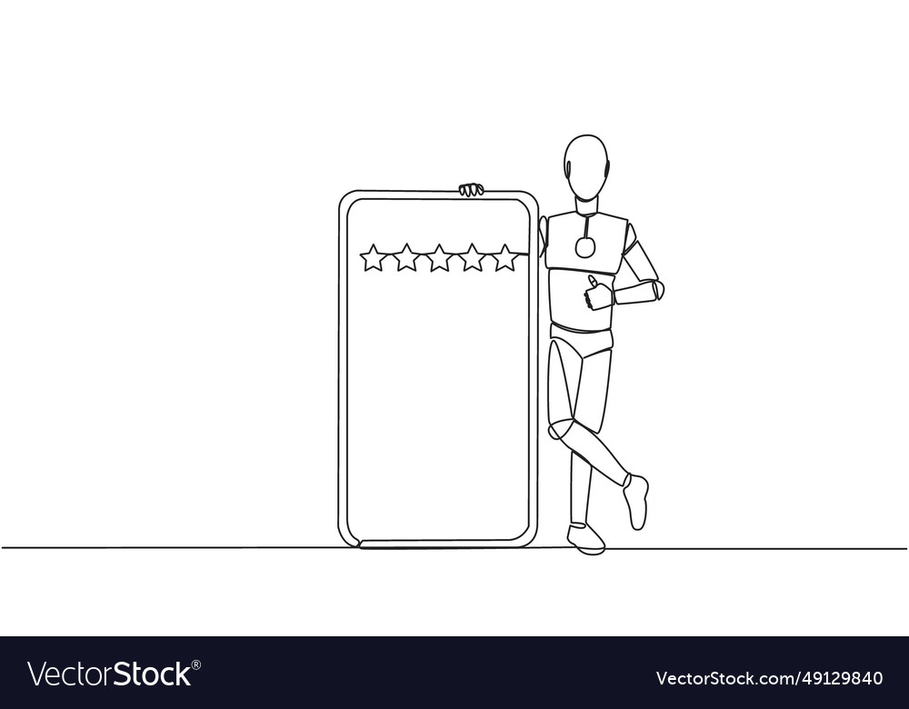 Continuous one line drawing robotic artificial