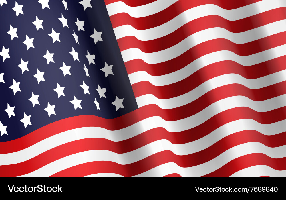 Flag usa Royalty Free Vector Image - VectorStock