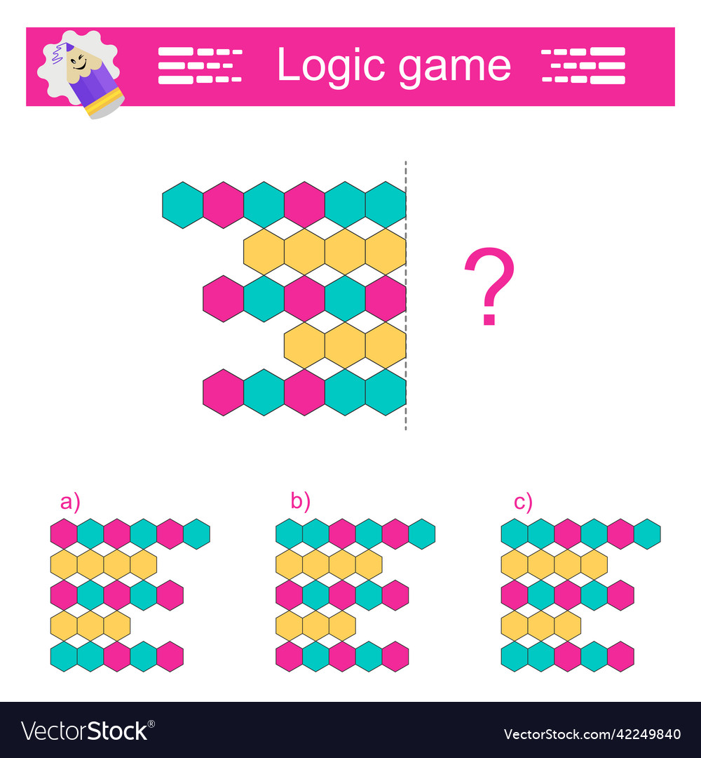 Logic game iq training test