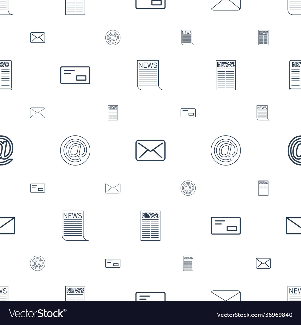 Mail & Newsletter Icons Pattern