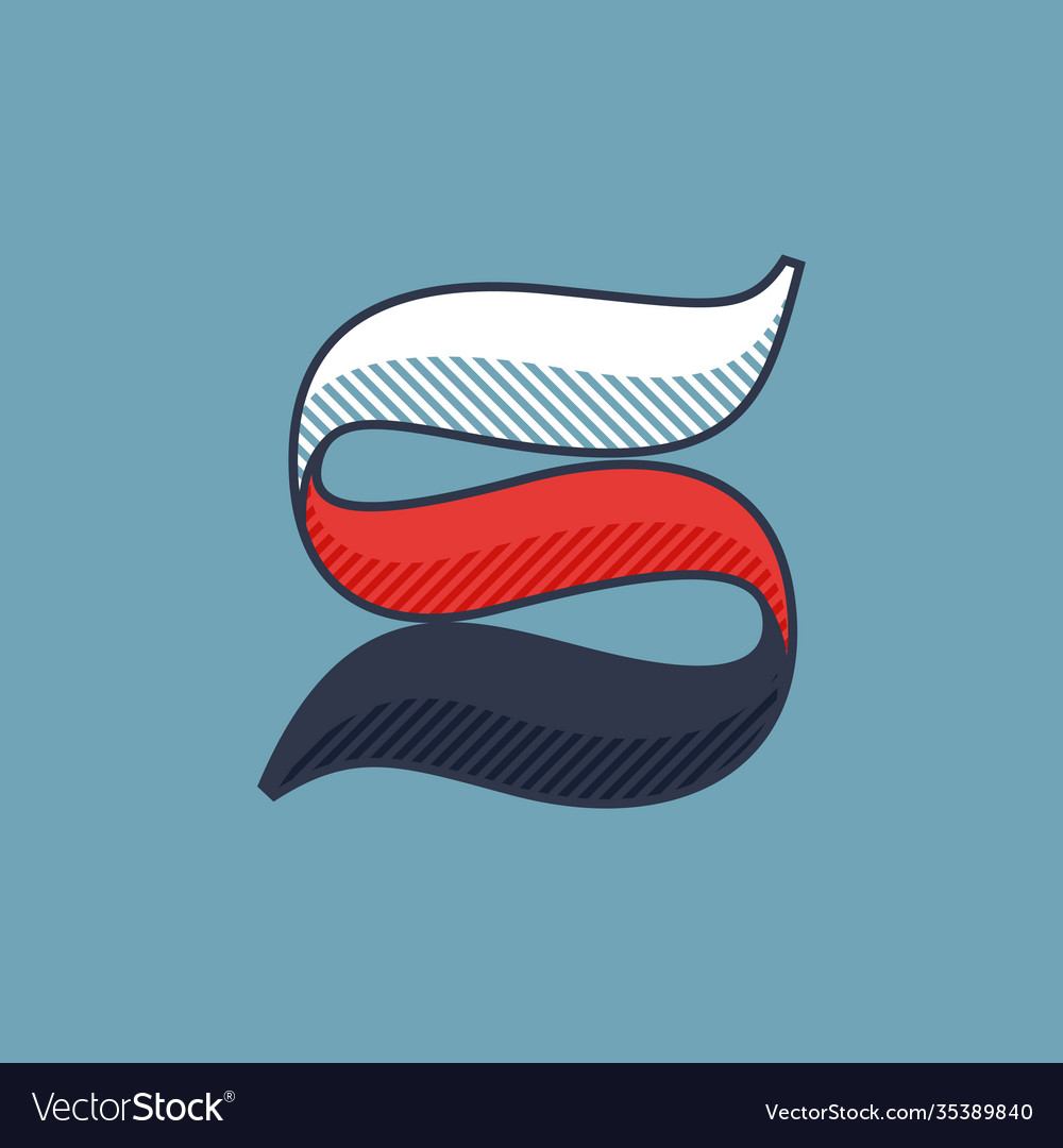 S letter logo with shadow lines effect Royalty Free Vector S letter logo with shadow lines effect Royalty Free Vector