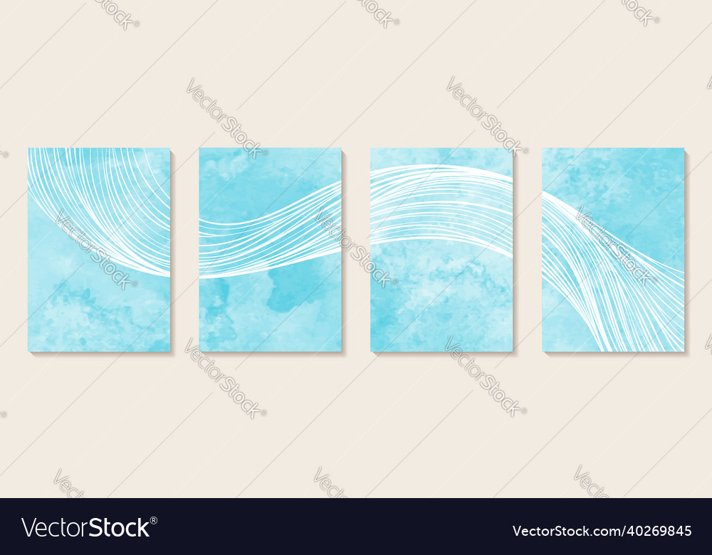 Abstract background line wave in style vector image Abstract background line wave in style