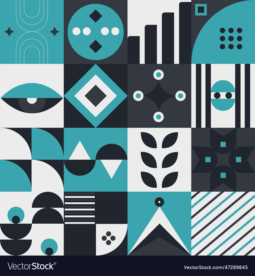 Abstract geometric pattern design in modern style
