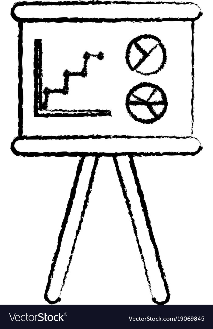 Business board presentation graphs statistics