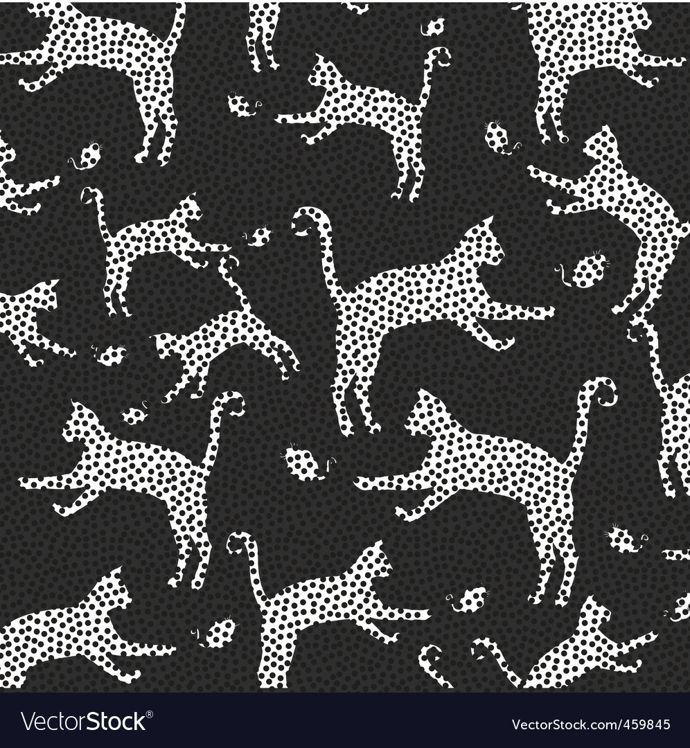 Cat mosaic pattern