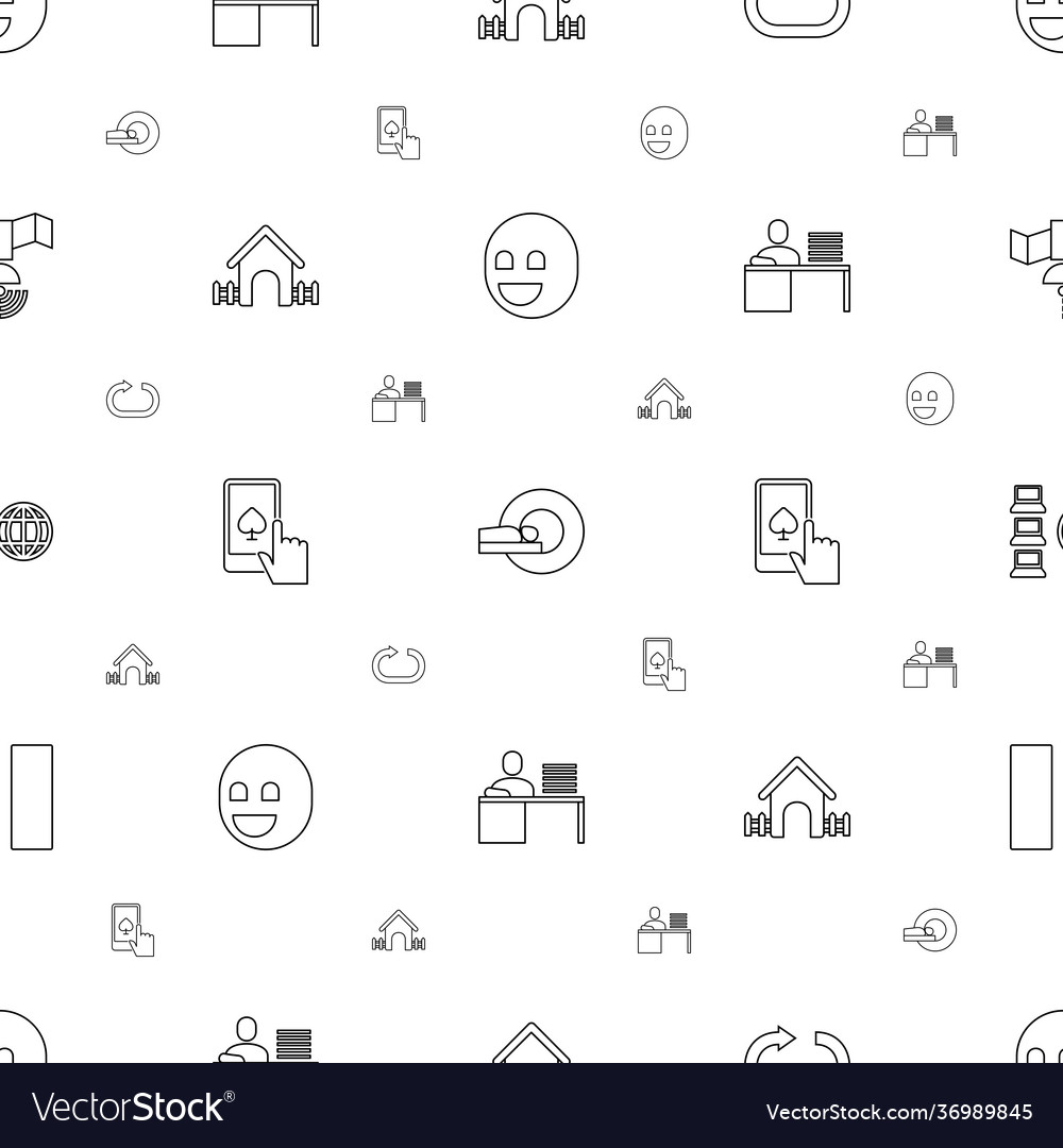 Computer icons pattern seamless white background Vector Image Computer icons pattern seamless white background