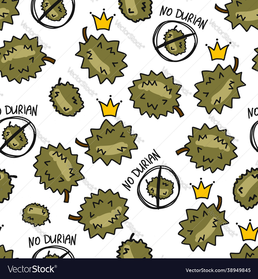 Durians seamless pattern background for your