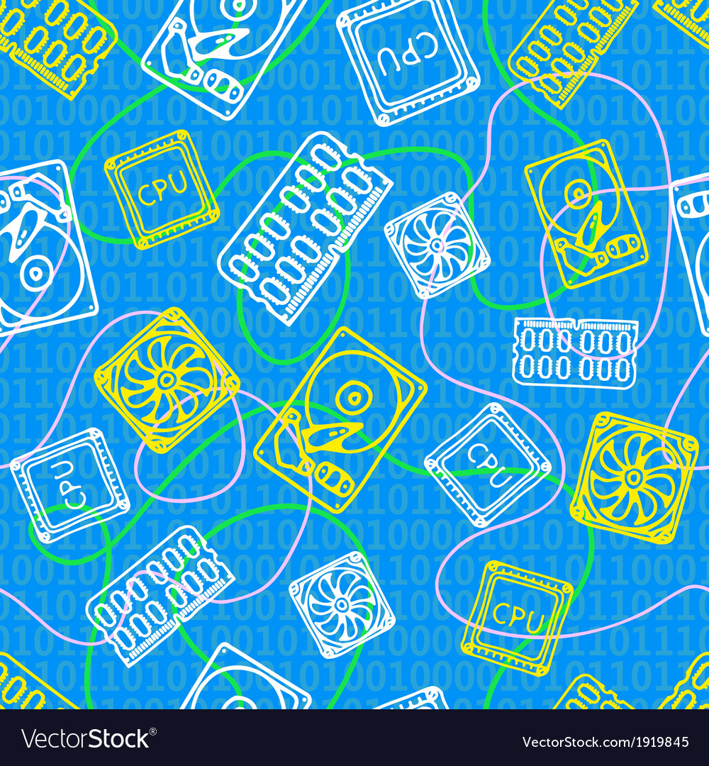 Seamless Computer Icon Texture