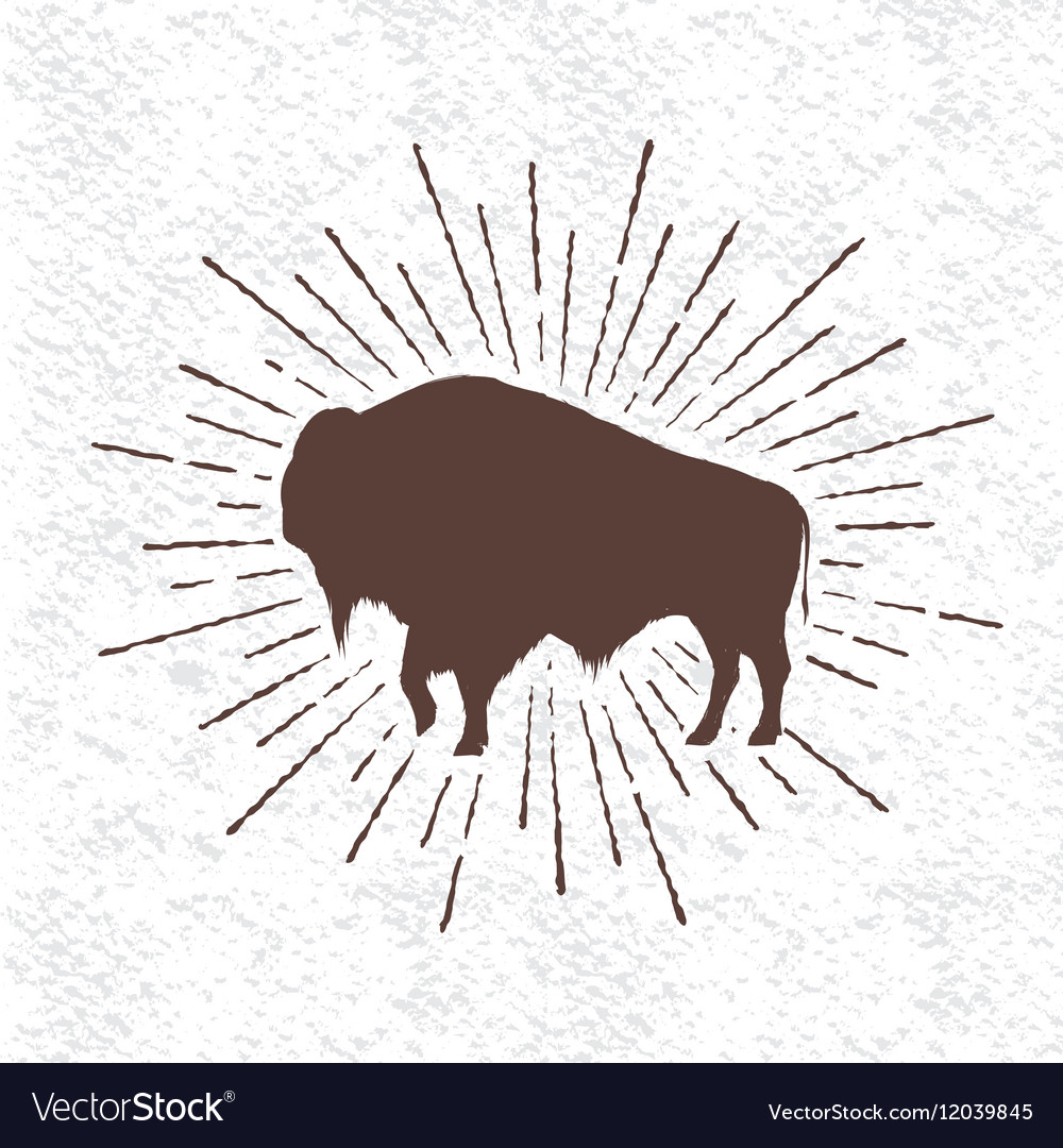 symbol-buffalo-royalty-free-vector-image-vectorstock