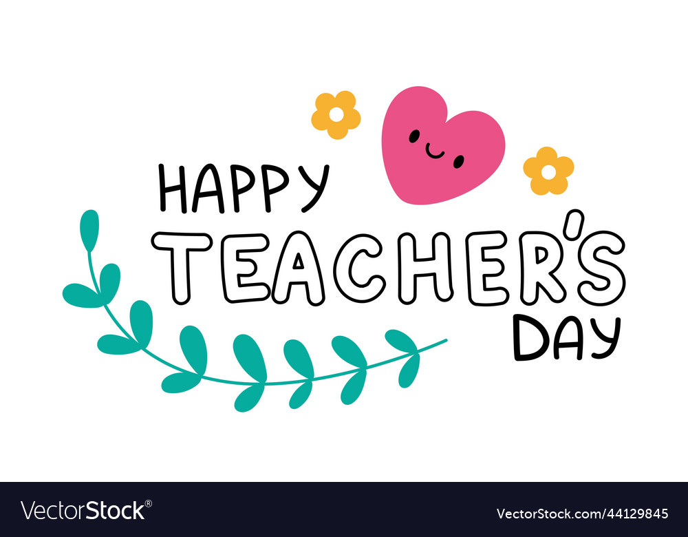 Teacher day concept Royalty Free Vector Image - VectorStock