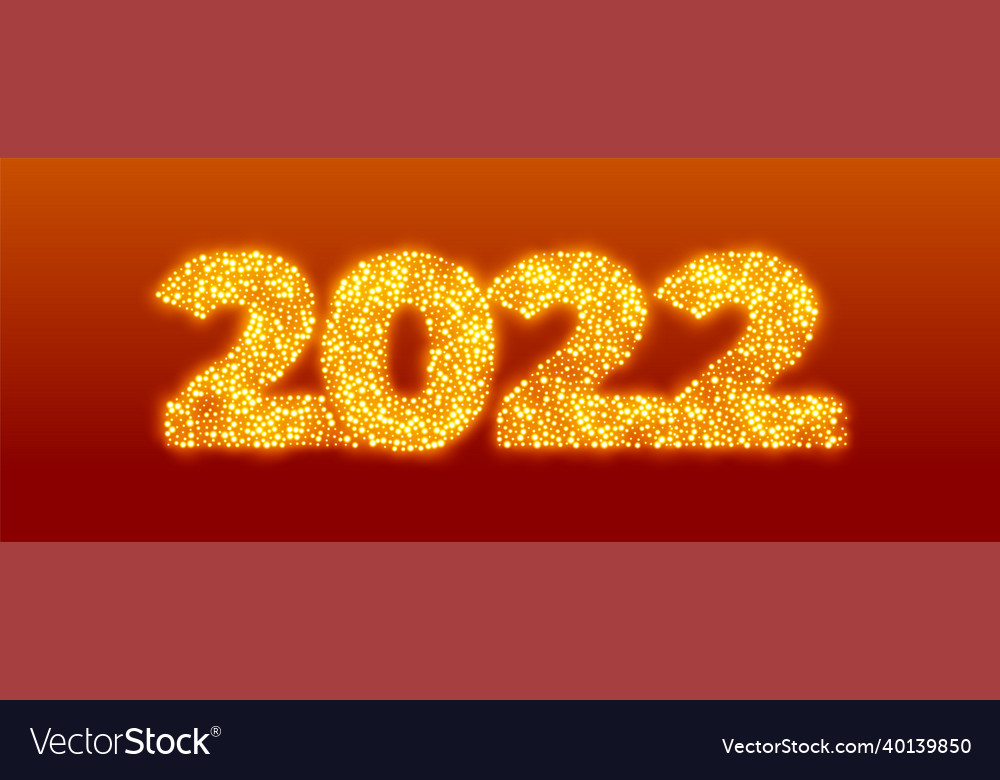 2022 New Year Sparkling Banner Design Royalty Free Vector 2022 New Year Sparkling Banner Design Royalty Free Vector