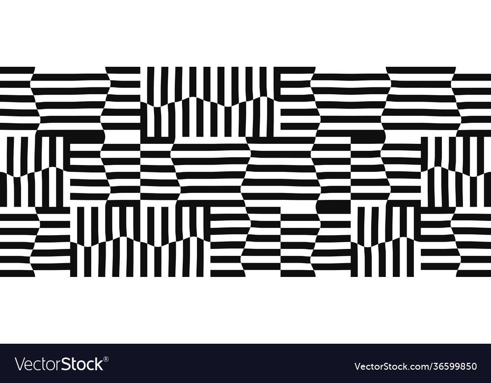 Abstract geometric pattern with op art effect vector image Abstract geometric pattern with op art effect