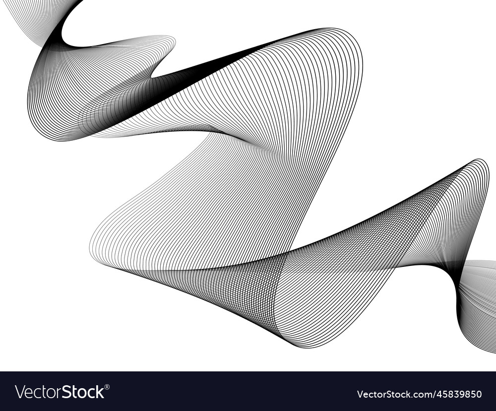Abstract wave element for design digital